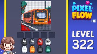 Pixel Flow Level 322 Solution Walkthrough