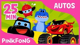 Las Mejores Canciones de Autos & Camiones Salvajes | +Recopilación | Pinkfong Canciones Infantiles