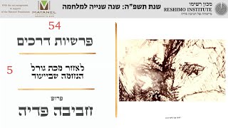 שנה שנייה למלחמה: לאחר מכת גורל - הנחמה שבייעוד: פרופ' חביבה פדיה: 54 פרשיות דרכים