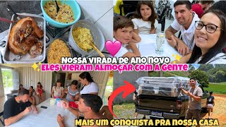 Nossa virada de ANO NOVO   + Mais uma conquista pra nossa casa !