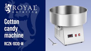 Candy Floss Machine RCZK-1030-W  | Royal Catering | Product presentation