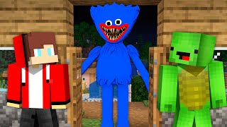 Don't Open Door to SCARY HUGGY WUGGY in Minecraft JJ and Mikey Maizen