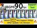 BGMI 90fps Which Phone Processor will support After Update latest Version in Realme Phones 🤷🤔🔥🔥