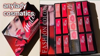 matte lipstick collection of anylady cosmatics #makeuptutorial #makeup #live #youtubeshorts