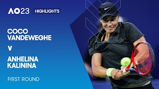 CoCo Vandeweghe v Anhelina Kalinina Highlights | Australian Open 2023 First Round