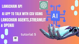Chat With Your Csv From Streamlit AI App Using Langchain & OpenAI|Tutorial:5