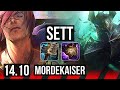 SETT vs MORDEKAISER (TOP) | 6 solo kills | EUW Diamond | 14.10