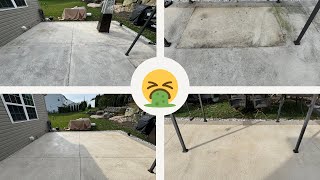 Pressure washing a filthy patio. 20 Minutes of Oddly Satisfying ASMR Cleaning