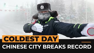 Chinese city breaks record for its coldest ever day | Al Jazeera Newsfeed