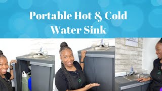 I Bought a Portable Hot \u0026 Cold Water Sink for my Treatment Room