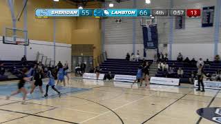 OCAA Women's Basketball 🏀 Lambton @ Sheridan [2024/11/30]