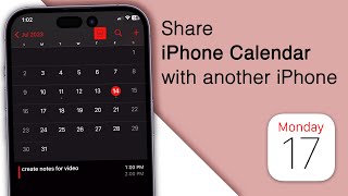 How to Share iCloud/iPhone Calendar with Someone Else!