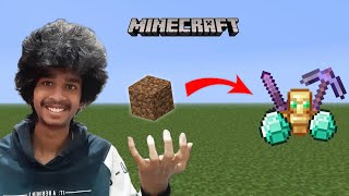 Minecraft, But DIRT Drops OP Items | In Telugu | Part 1 | VeekOctaGone