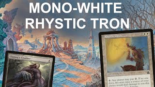 NO DAMAGE EVER?! Pauper Mono-White Rhystic Circle Tron. Would you like to pay the one?! MTG