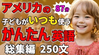 【総集編 】アメリカの子どもがいつも使うかんたん英語250フレーズ  【聞き流しリスニング】#英語　#聞き流し  #リスニング