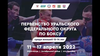 Первенство УФО по боксу среди юношей 13-14 лет. Приобье. День 3.