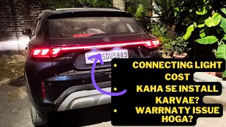 MARUTI FRONX CONNECTING LIGHT COST,WARRANTY VOID ?