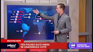 Fed pauses interest rate hikes in unanimous vote, signals more increases ahead