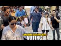 Salman khan, Shahrukh Khan, Aamir Khan Cast their Vote with Family | Loksabha Election 2024