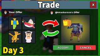Trading NOOBINI To HEADLESS Horseman in Steal A Brainrot - Day 3