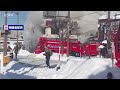 【速報】ラーメン店で火事　「窓から火と煙が見える」　 現在も炎上中　1人搬送　北海道千歳市