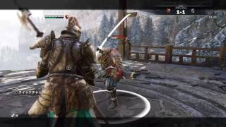 投げモーションスゲエ早く見える剣聖さんにロウブリンガーでデュエル行く #14 For Honor vs 剣聖