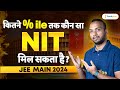 JEE Main 2024 | कितने Percentile पर कौनसा NIT मिलेगा ? JEE Mains 2024 Percentile VS College