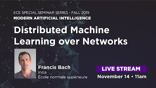 Distributed Machine Learning over Networks