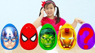 Superheroes Surprise Egg Song  Jannie Sing-along Nursery Rhymes Song For Kids