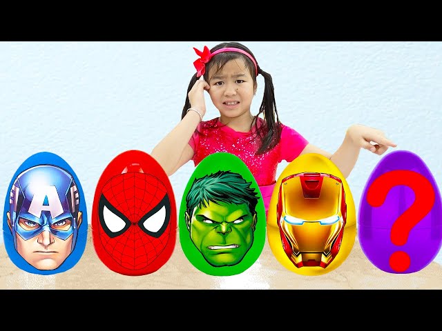 Superheroes Surprise Egg Song Jannie Sing Along Nursery Rhymes Song