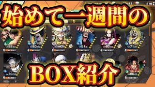 始めて一週間のBOX紹介‼️無課金（詳しくはリセマラから1週間) 【バウンティラッシュ】