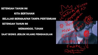 Hindia - Setengah Tahun Ini ( Lyric/ Video unofficial )