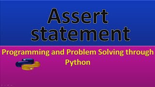 #18 #olevel #ALevel #python#programming #assert #statement in #hindi