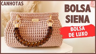 Versão Canhotas: Bolsa de Crochê de Luxo | Bolsa Chique em Crochê | Bolsa Siena por Dazz Crochê