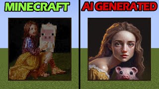 Minecraft Painting but created by AI