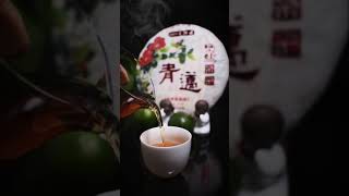 陈皮普洱茶饼