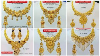 Latest Gold Necklace Designs|Gold Wedding Necklace Designs