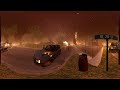 360° city on fire burned with fire tornadoes vr 360 video 4k ultra hd