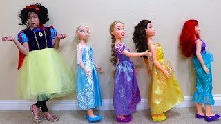 Jannie Pretend Play Princess Party Dress Up w/ Hair and Makeup Kids Toys