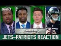 Bart Scott, Willie Colon, and Connor Rogers react to the Jets 22-17 loss to the Patriots | SNY