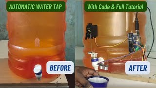 Automatic Water Tap Using Arduino | Using Ultrasonic Sensor / automatic water dispenser #arduino#diy