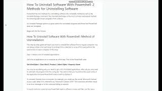 How To Uninstall Software With Powershell || 2 Easy Methods To Follow!