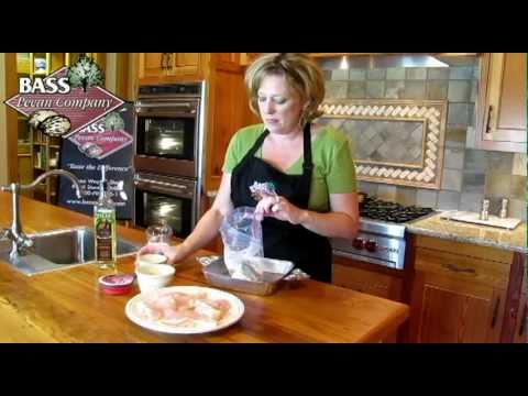 Recipe for stuffed chicken fillets with pecan crust