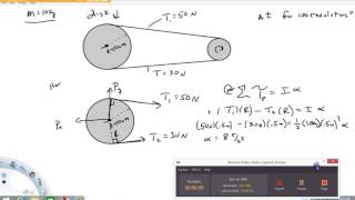 Newtons second law for rotation