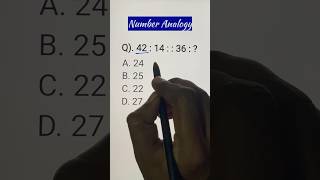 Number Analogy | Reasoning Tricks #shortsfeed #numberanalogy #shorts #youtubeshorts