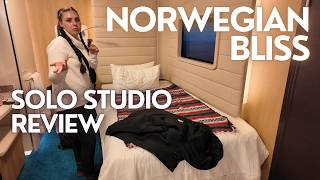 Norwegian Bliss - Solo Studio Cabin Tour - Cabin 12563 \u0026 Studio Lounge