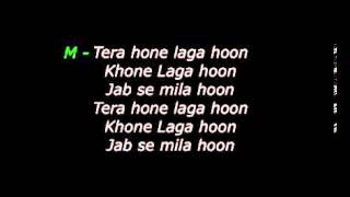 Tera Hone Laga Hoon  Ajab Prem Ki Ghazab Kahani   Karaoke with lyric    Hawwa    YouTube