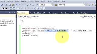 How To Insert And Save data to database