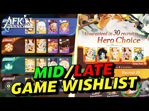 Mid to Late Game Wishlist in AFK Journey!【9 Promo Codes】