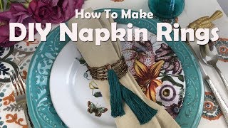 Beaded Napkin Rings: How To Make DIY Napkin Rings